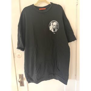 Mens Komakino Design Streetwear Sweater Pullover Short Sleeve Hypebeast Oversize